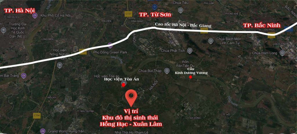 Vị trí dự án Hồng Hạc City 