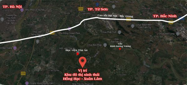 Vị trí dự án Hồng Hạc City