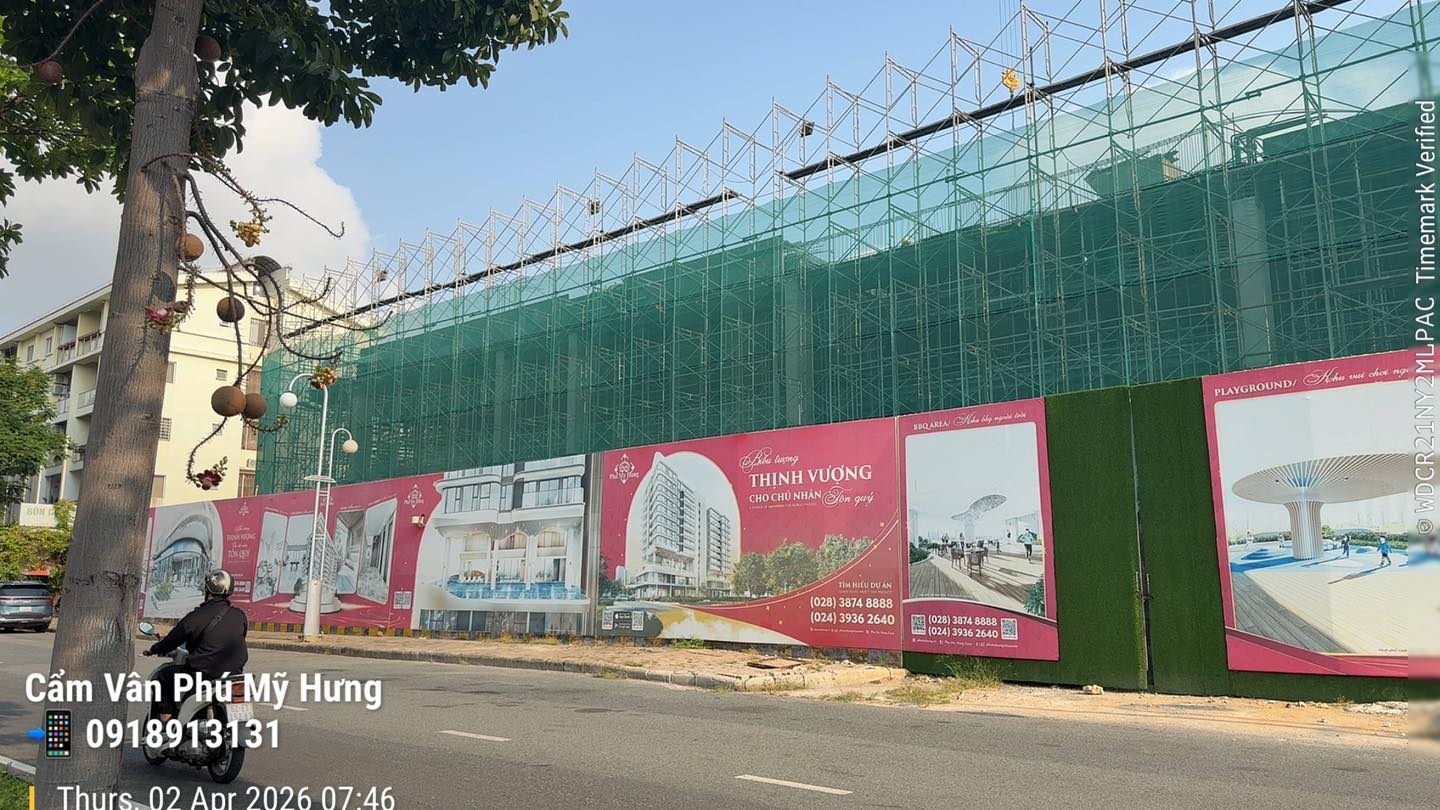 Cập nhật tiến độ xây dựng The Sculptura Phú Mỹ Hưng tháng 4/2026