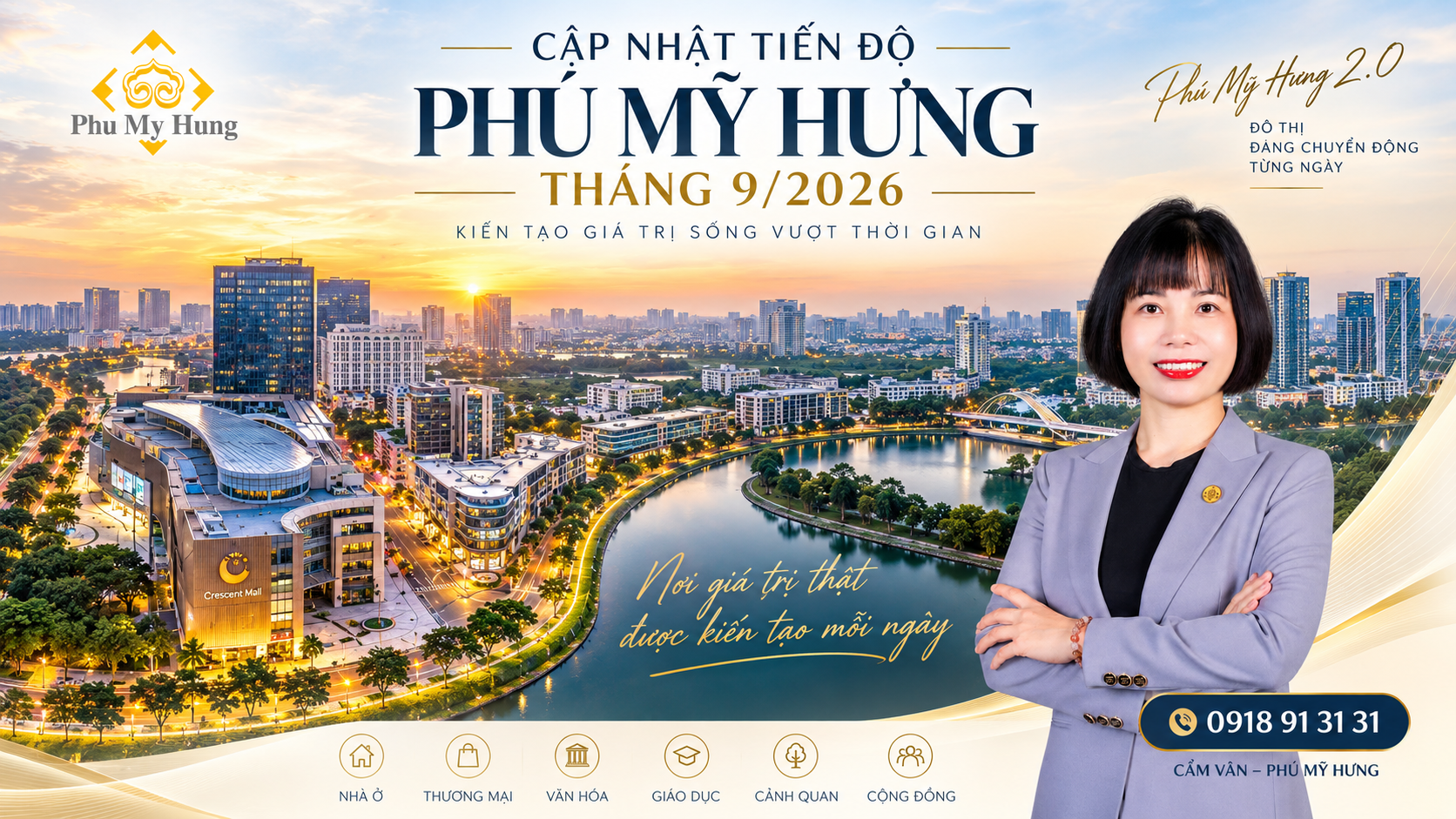 PHÚ MỸ HƯNG THÁNG 9/2026: HÀNG LOẠT CÔNG TRÌNH ĐỒNG LOẠT TRIỂN KHAI, DIỆN MẠO ĐÔ THỊ MỚI DẦN HIỆN HỮU